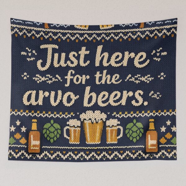 Item preview, Just here for the arvo beers knitting design designed and sold by Mauswohn.