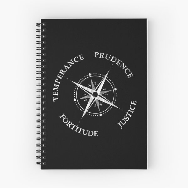 Item preview, Distressed Four Cardinal Virtues Prudence Justice Fortitude Temperance designed and sold by Carl's Clothing.