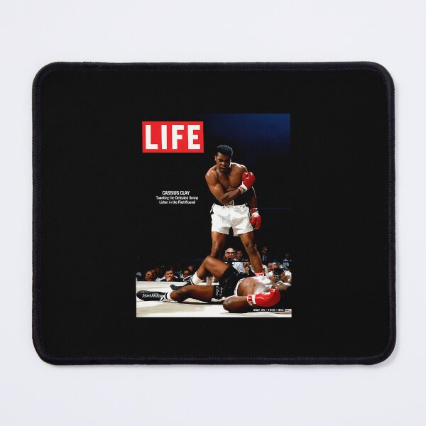Item preview, Cassius Clay Taunting The Defeated Sonny Liston In The First Round Ali In Sport Magazine Cover designed and sold by yourdesign1961.