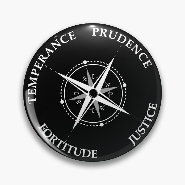 Item preview, The Four Cardinal Virtues Prudence Justice Fortitude Temperance designed and sold by Carl's Clothing.