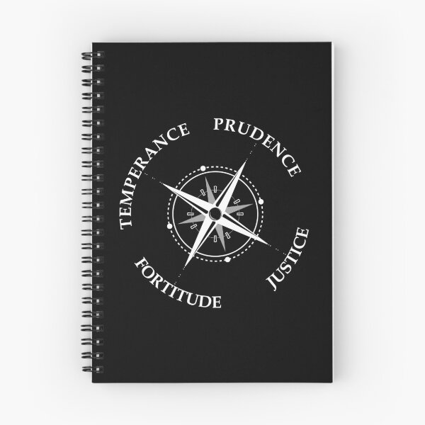 Item preview, The Four Cardinal Virtues Prudence Justice Fortitude Temperance designed and sold by Carl's Clothing.