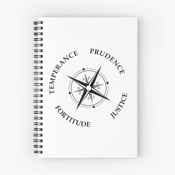 Item preview, Stoicism Cardinal Virtues Prudence Justice Fortitude Temperance designed and sold by Carl's Clothing.