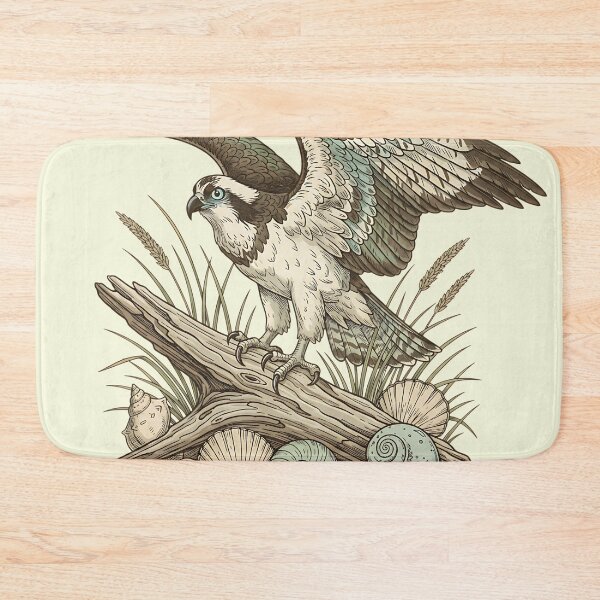 Item preview, Osprey Driftwood Coastal Wildlife Art designed and sold by BirdsnStuff.