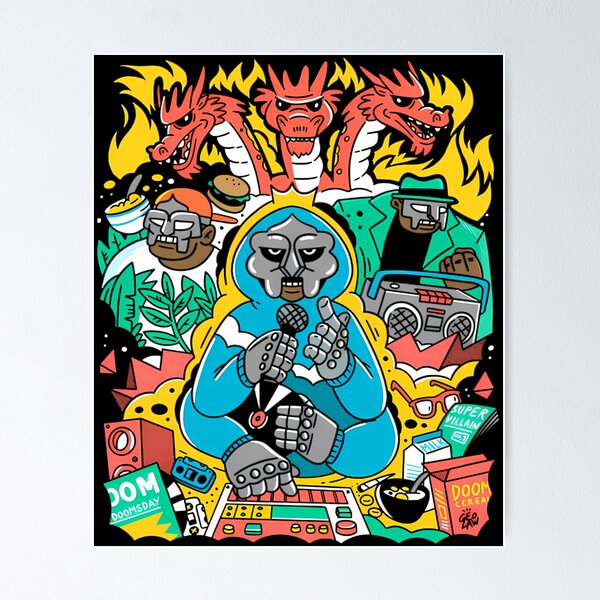 Item preview,  Rapper Doom Hip Hop designed and sold by yourdesign1961.