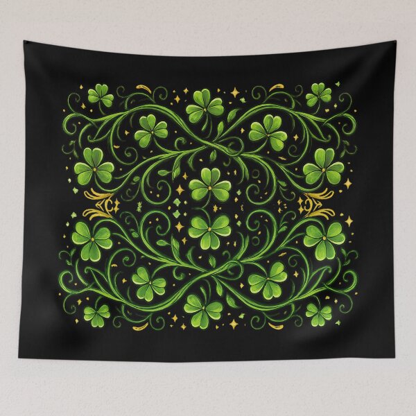 Item preview, A Shamrock Field for St Patrick’s Day – Irish Shamrock Graphic Tee & Holiday Gifts designed and sold by Teetreasure2.