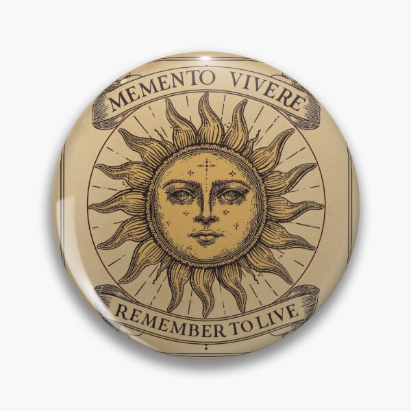 Item preview, Memento Vivere Remember To Live | Vintage Sun Tarot Card designed and sold by VENOHA.