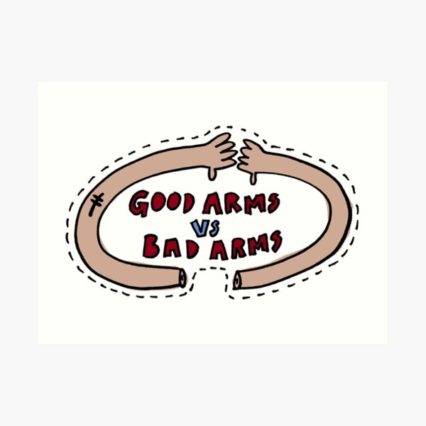 "Good vs Bad Arms Frightened Rabbit" Art Print for Sale by Kris Karlson Redbubble