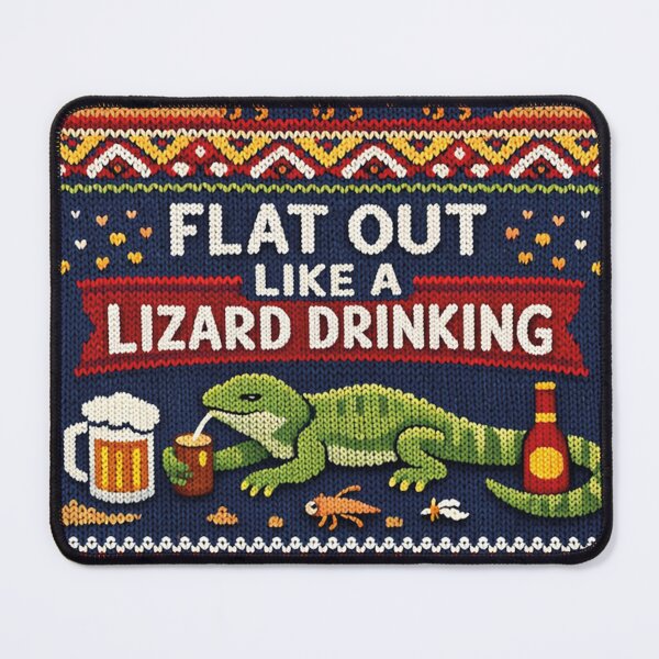 Item preview, Lizard Drinking Knit Design designed and sold by Mauswohn.