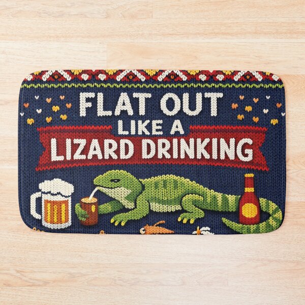 Item preview, Lizard Drinking Knit Design designed and sold by Mauswohn.