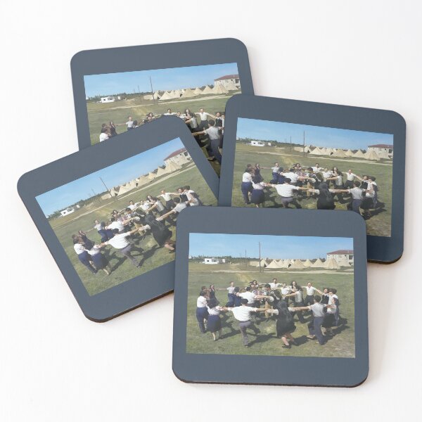 Item preview, Israel, Kibbutz Dalia. Dancing the Hora. 1945. designed and sold by UltraQuirky.