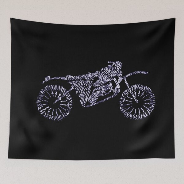 Item preview, lavender dirt bike calligraffiti designed and sold by sinx2er.