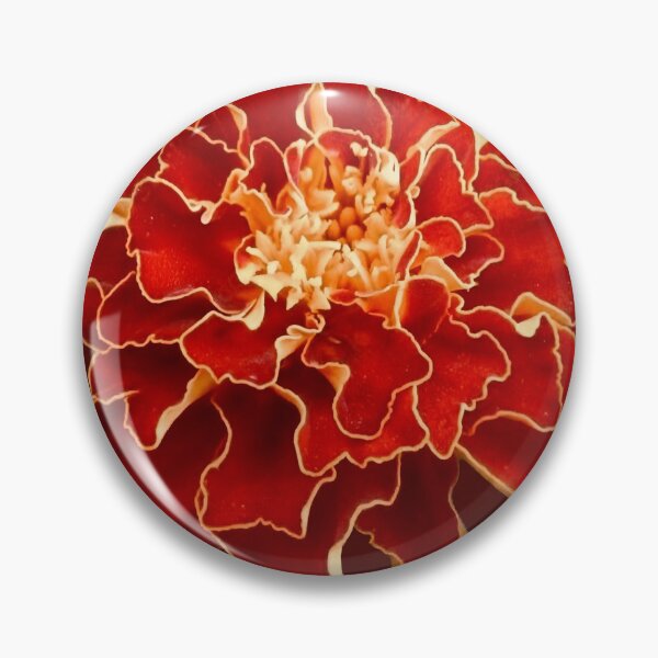 Item preview, Red Marigold Flower After Georgia OKeefe designed and sold by Vicky Brago-Mitchell®.