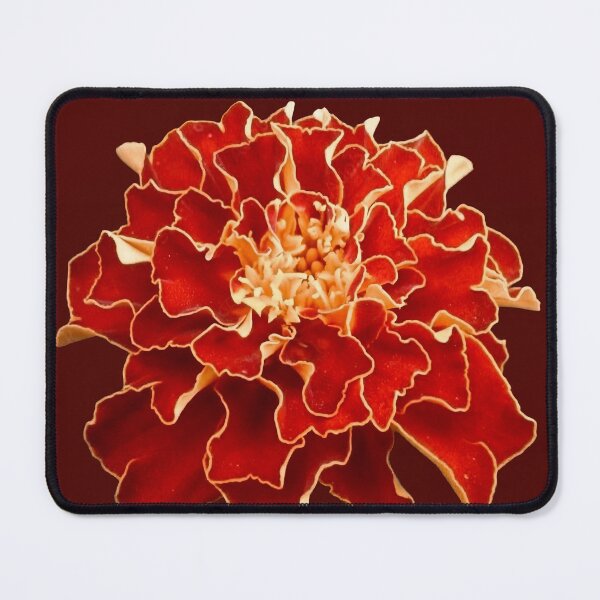 Item preview, Red Marigold Flower After Georgia OKeefe designed and sold by Vicky Brago-Mitchell®.