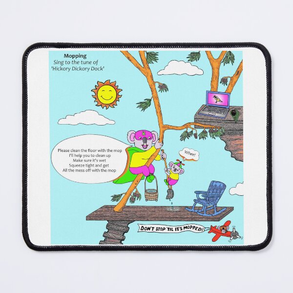Item preview, Mopping - Hickory Dickory Dock designed and sold by tuneinwithamy.