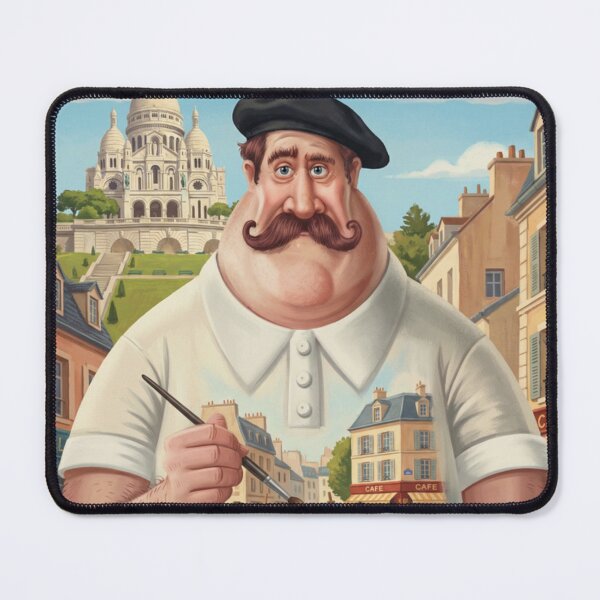 Item preview, Montmartre Paris Travel Poster | French Painter Character designed and sold by LeQuirks.