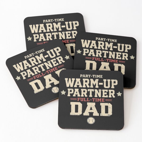 Item preview, Part Time Warm Up Partner Full Time Dad - Retro Typography Sport Dad Art designed and sold by Tomasz  Siennicki.