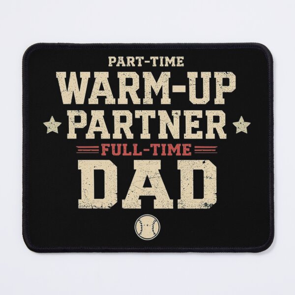 Item preview, Part Time Warm Up Partner Full Time Dad - Retro Typography Sport Dad Art designed and sold by Tomasz Siennicki.