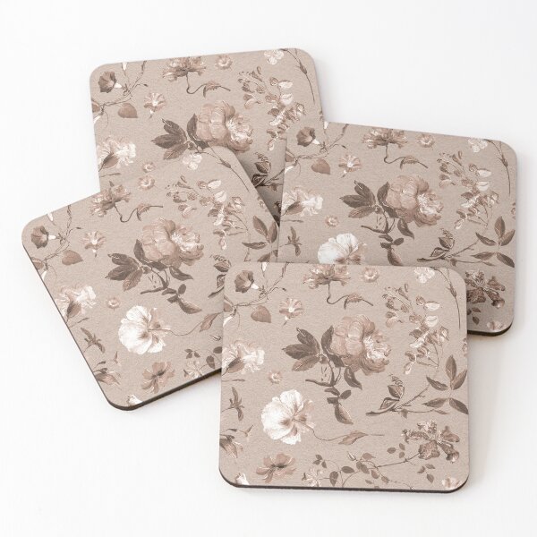 Item preview, Vintage Sepia Garden - Antique Floral Botanical Pattern designed and sold by Midnight Nebula.