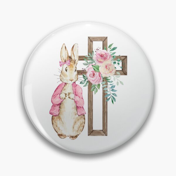 Item preview, Pink Peter Rabbit Happy Easter designed and sold by SvetlanaArt.