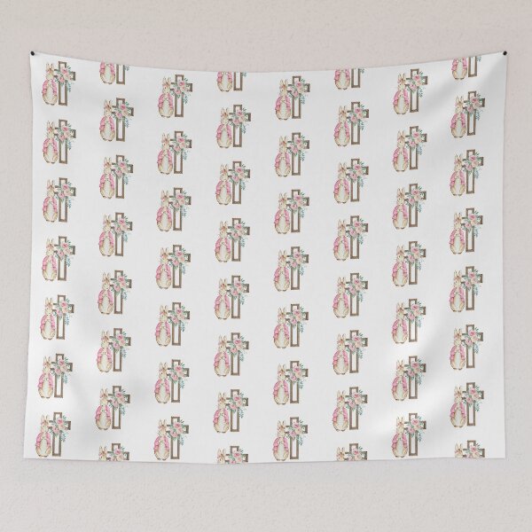 Item preview, Pink Peter Rabbit Happy Easter designed and sold by SvetlanaArt.