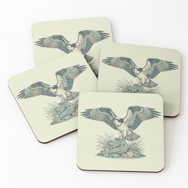 Item preview, Osprey Seashell Dune Botanical Art designed and sold by BirdsnStuff.