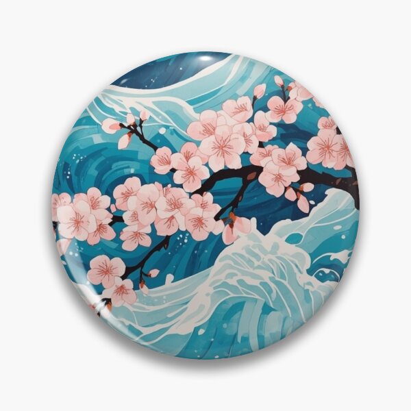Item preview, Cherry Blossoms over Azure Tides designed and sold by optimusprime39.