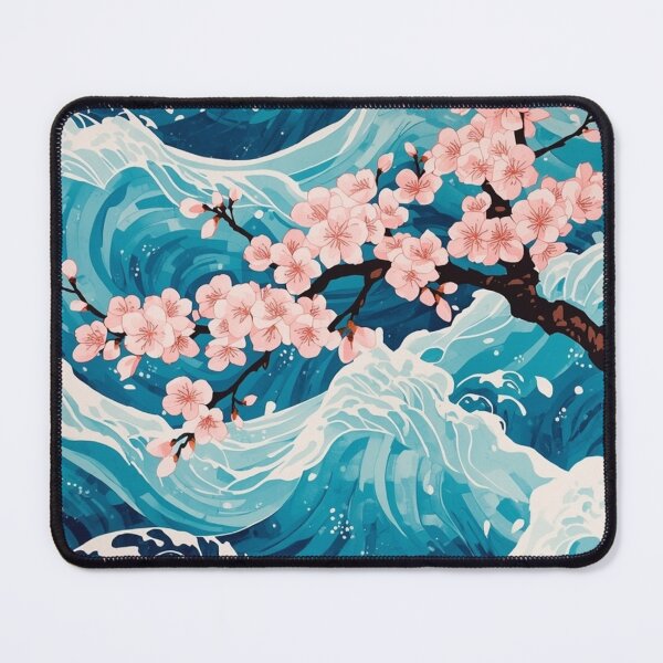Item preview, Cherry Blossoms over Azure Tides designed and sold by optimusprime39.