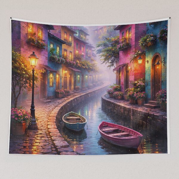 Item preview, Dreamlike Fantasy Cityscape designed and sold by PixelVibe782.