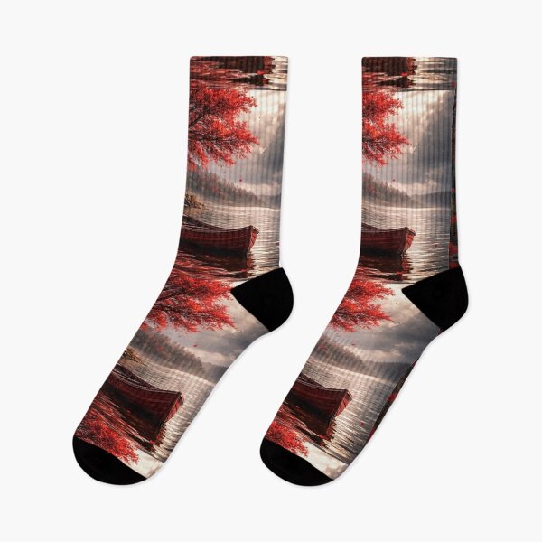 Item preview, Crimson Serenity Lake designed and sold by PixelVibe782.