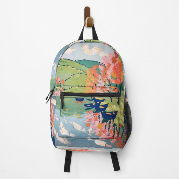 Item preview, Colorful French Lakeside Painting – Countryside Landscape Art designed and sold by CARRAANN.