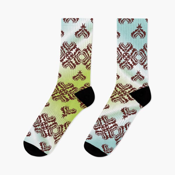 Item preview, Botanical Border Gradient Pattern designed and sold by OIL Pattern Design .