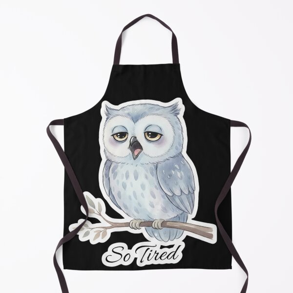 Item preview, So Tired Yawning Owl T-Shirt – Dreamy Watercolor Owl Illustration | Soft Pastel Sleepy Aesthetic designed and sold by ZyxDes.