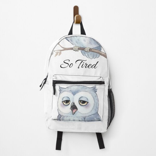 Item preview, So Tired Yawning Owl T-Shirt – Dreamy Watercolor Owl Illustration | Soft Pastel Sleepy Aesthetic designed and sold by ZyxDes.