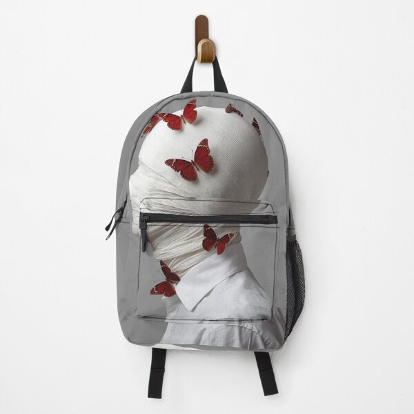 Item preview, Crimson Butterfly Surreal Portrait designed and sold by PixelVibe782.