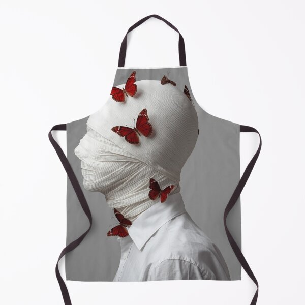 Item preview, Crimson Butterfly Surreal Portrait designed and sold by PixelVibe782.