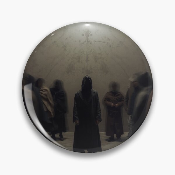 Item preview, Hooded Silhouette with Floating Masks designed and sold by PixelVibe782.