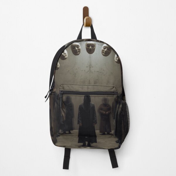 Item preview, Hooded Silhouette with Floating Masks designed and sold by PixelVibe782.