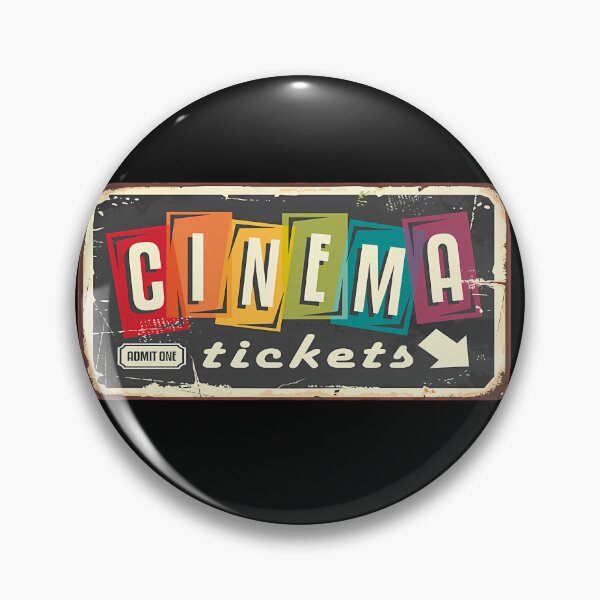 Item preview, Cinema Ticket Design - Cinema 4K  Vintage Cinema - Rainbow designed and sold by grc23.