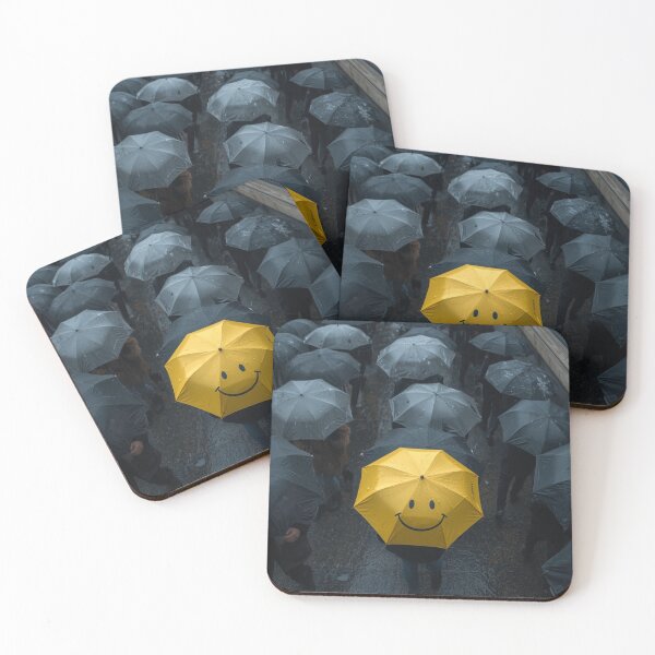 Item preview, Yellow Umbrella in the Rain designed and sold by PixelVibe782.