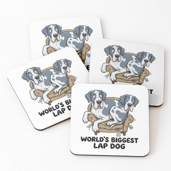 Item preview, World's Biggest Lap Dog Funny Great Dane designed and sold by GemajoStudio.