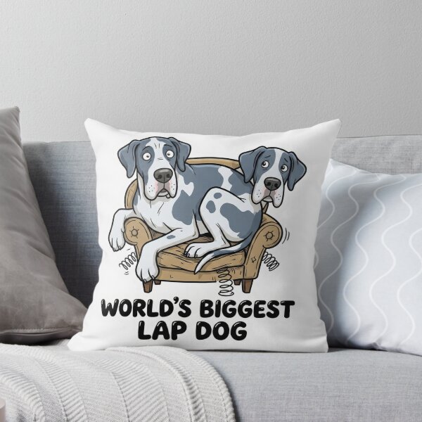 Item preview, World's Biggest Lap Dog Funny Great Dane designed and sold by GemajoStudio.
