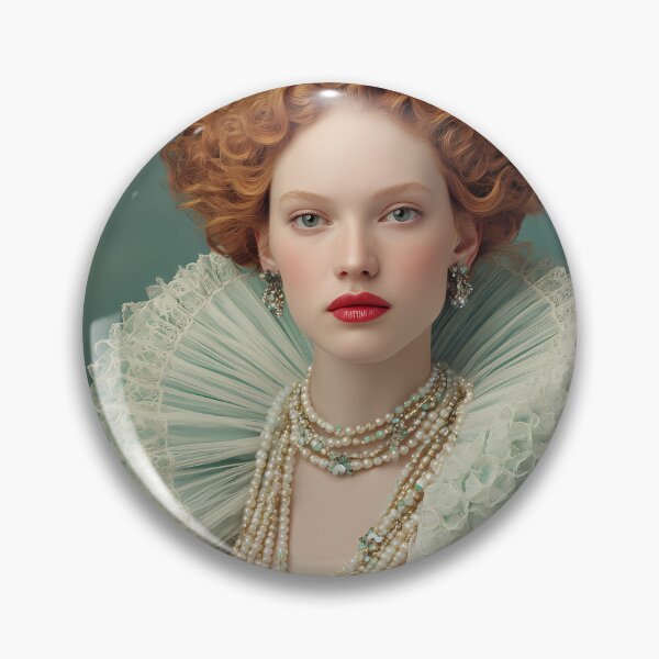 Item preview, Elizabethan Inspired Queen Portrait – Tudor Era Fashion Art Print, Regal Renaissance Wall Decor designed and sold by Mindrender.