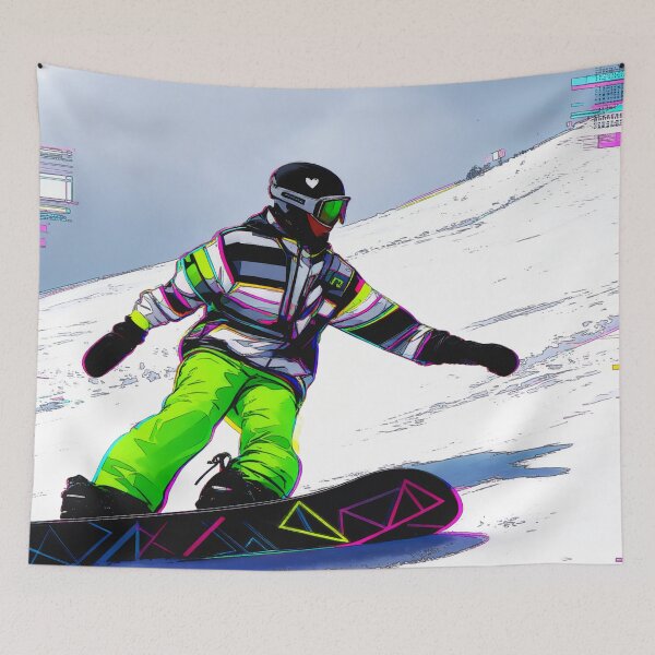 Item preview, Hitting the Slopes - Snowboarder designed and sold by NaturePrints.