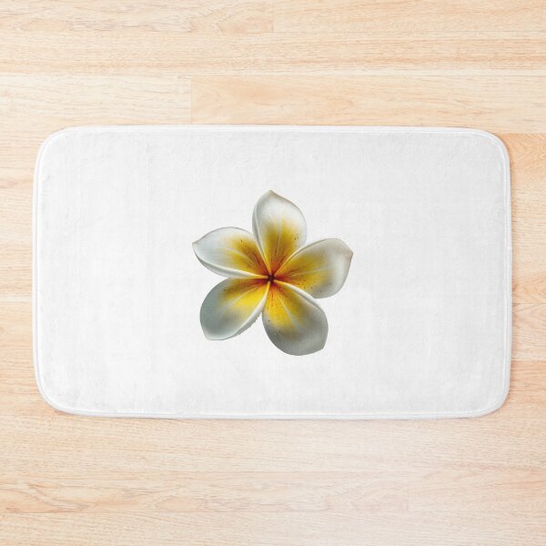 Item preview, White-yellow Plumeria Flower designed and sold by LuxChu.