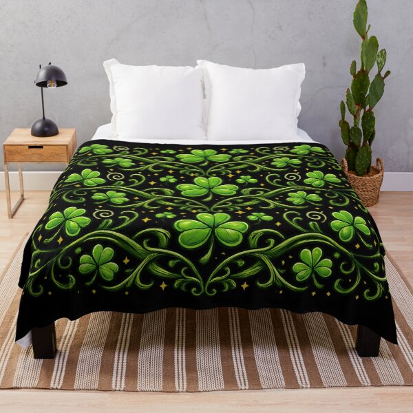 Item preview, A Shamrock Field for St Patrick’s Day – Irish Shamrock Graphic Tee & Holiday Gifts designed and sold by Teetreasure2.