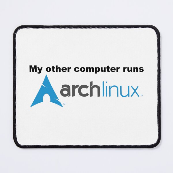 Item preview, [Sticker] My Other Computer Runs Arch Linux designed and sold by KindaABigDyl.