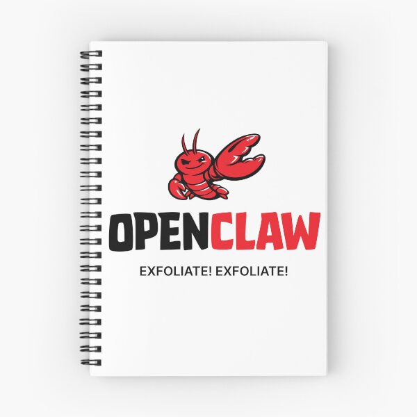 Item preview, OpenClaw Logo with exfoliate tagline designed and sold by Transitive BS.