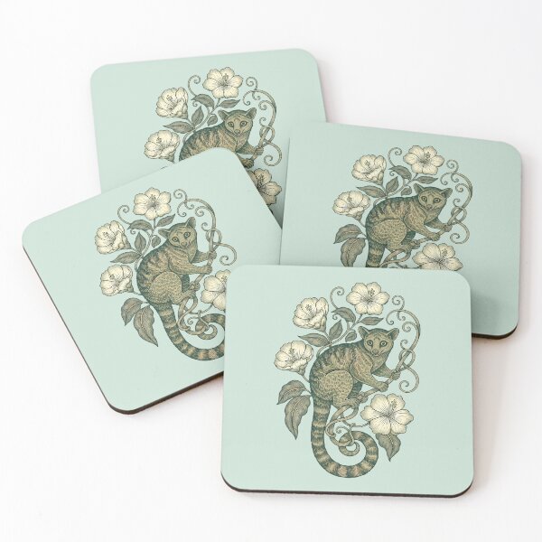 Item preview, Moonlit Kinkajou Tropical Botanical Art designed and sold by BirdsnStuff.