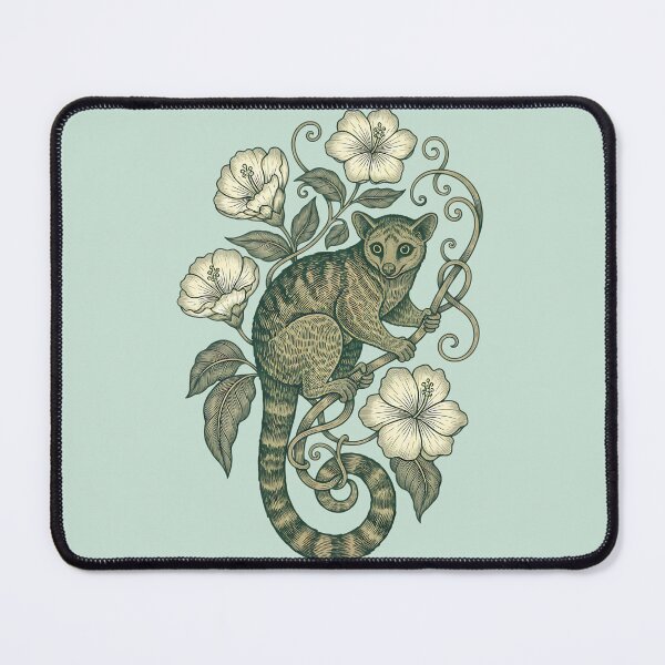 Item preview, Moonlit Kinkajou Tropical Botanical Art designed and sold by BirdsnStuff.