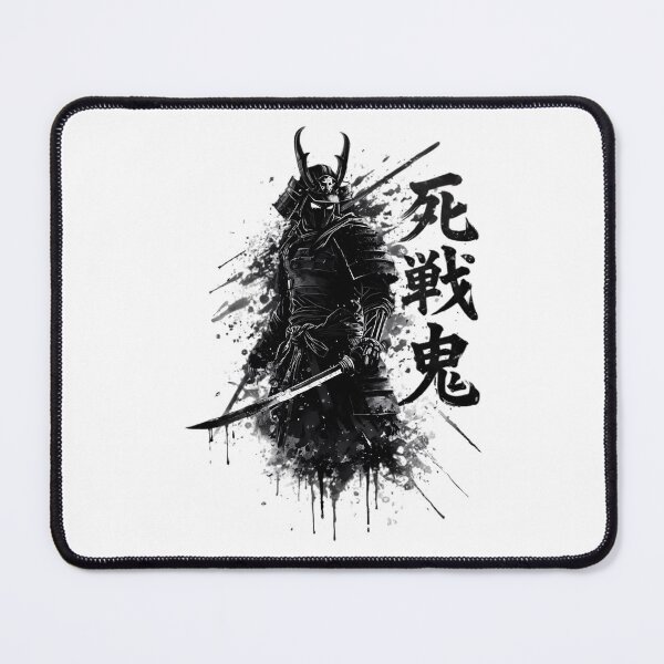 Item preview, Dark Samurai Warrior Ink Splash Japanese Art designed and sold by SoftMintDesigns.